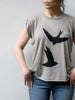 Chimney Swifts Birds Shirt Rolled Cuff Muscle Tee