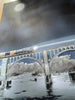 Richmond VA Train Bridge At Night 8x10 or 11x14 Print