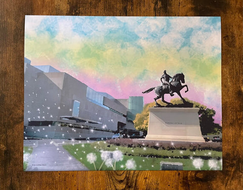 Virginia Museum of Fine Art 11x14 or 8x10 Print by RVA Coffee Stain