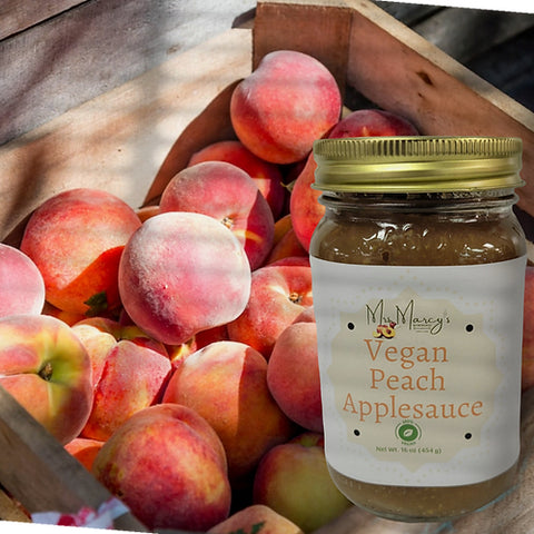 Mrs. Marcy's Homemade Vegan Peach Applesauce