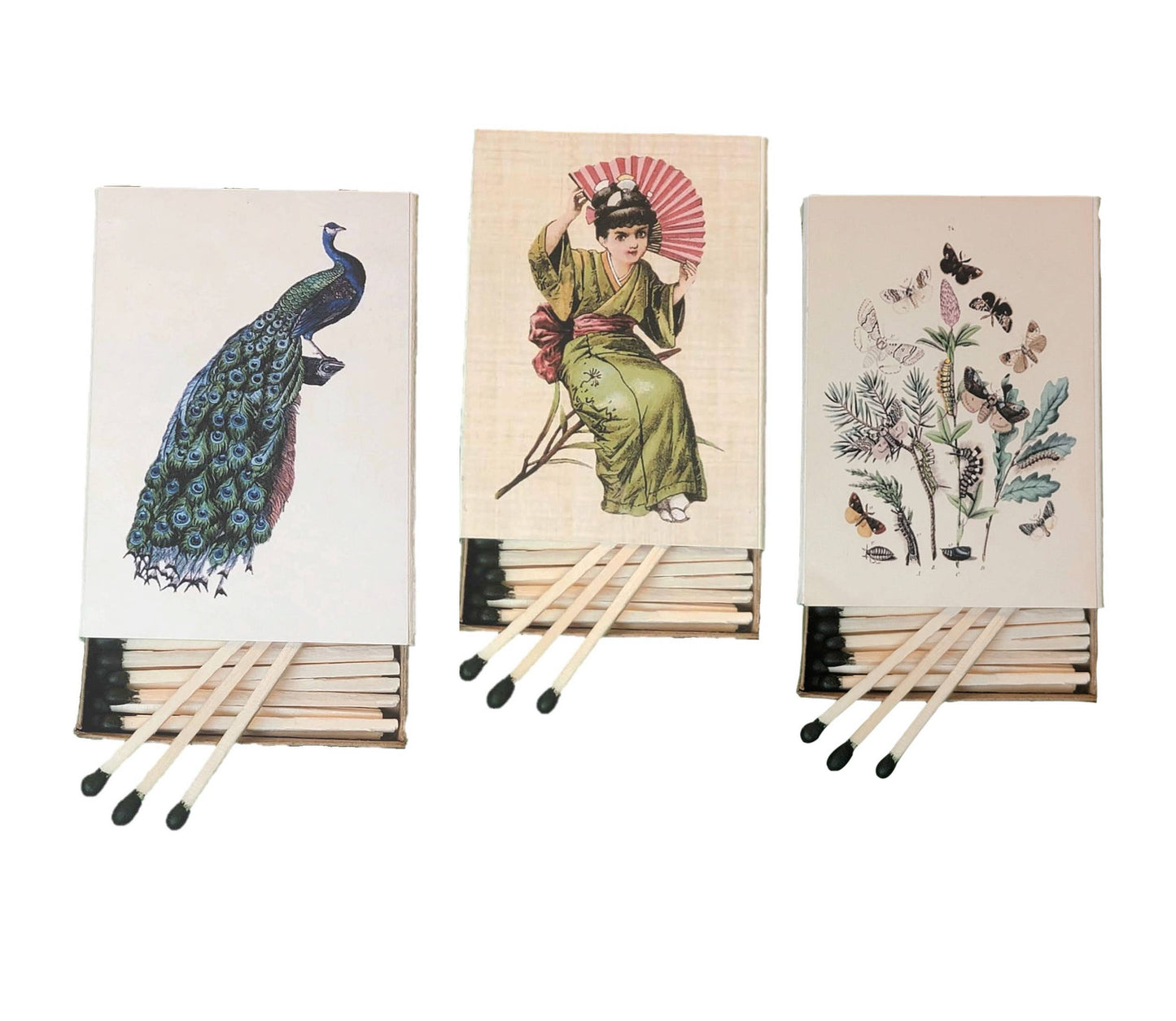 Handcrafted "Japanese Garden" Decorative Matchbox Collection. 3 Designs Available.