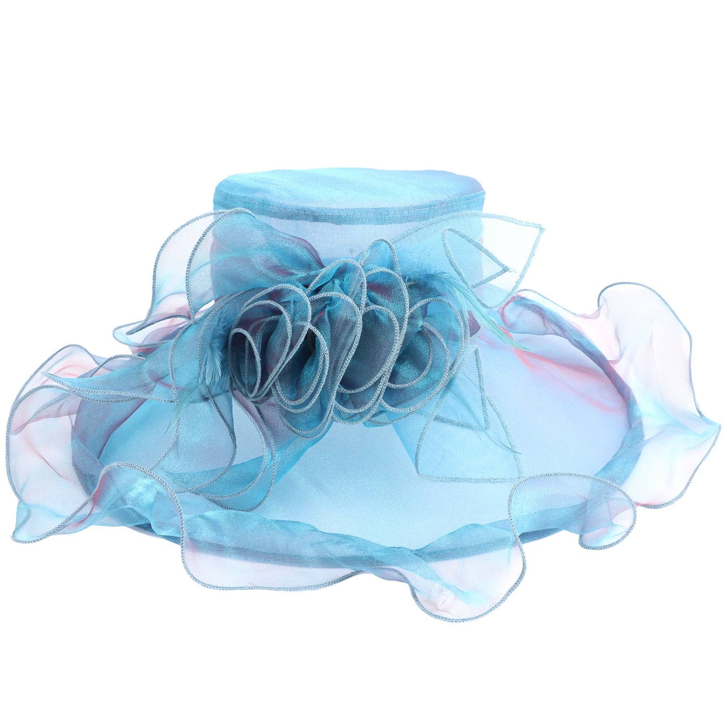 Gwendolyn Kentucky Derby Hat in Turquoise