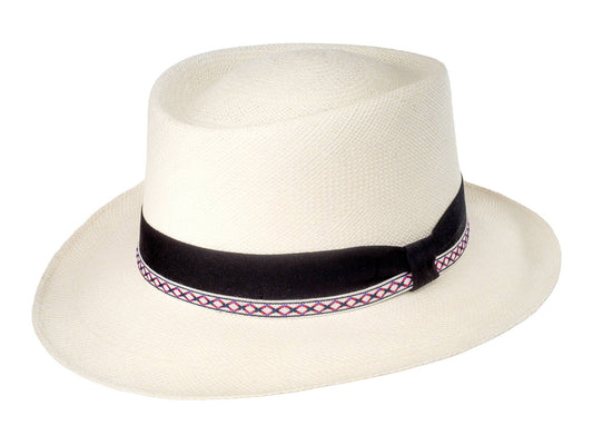 Bigalli Hats Brass Band Panama in White