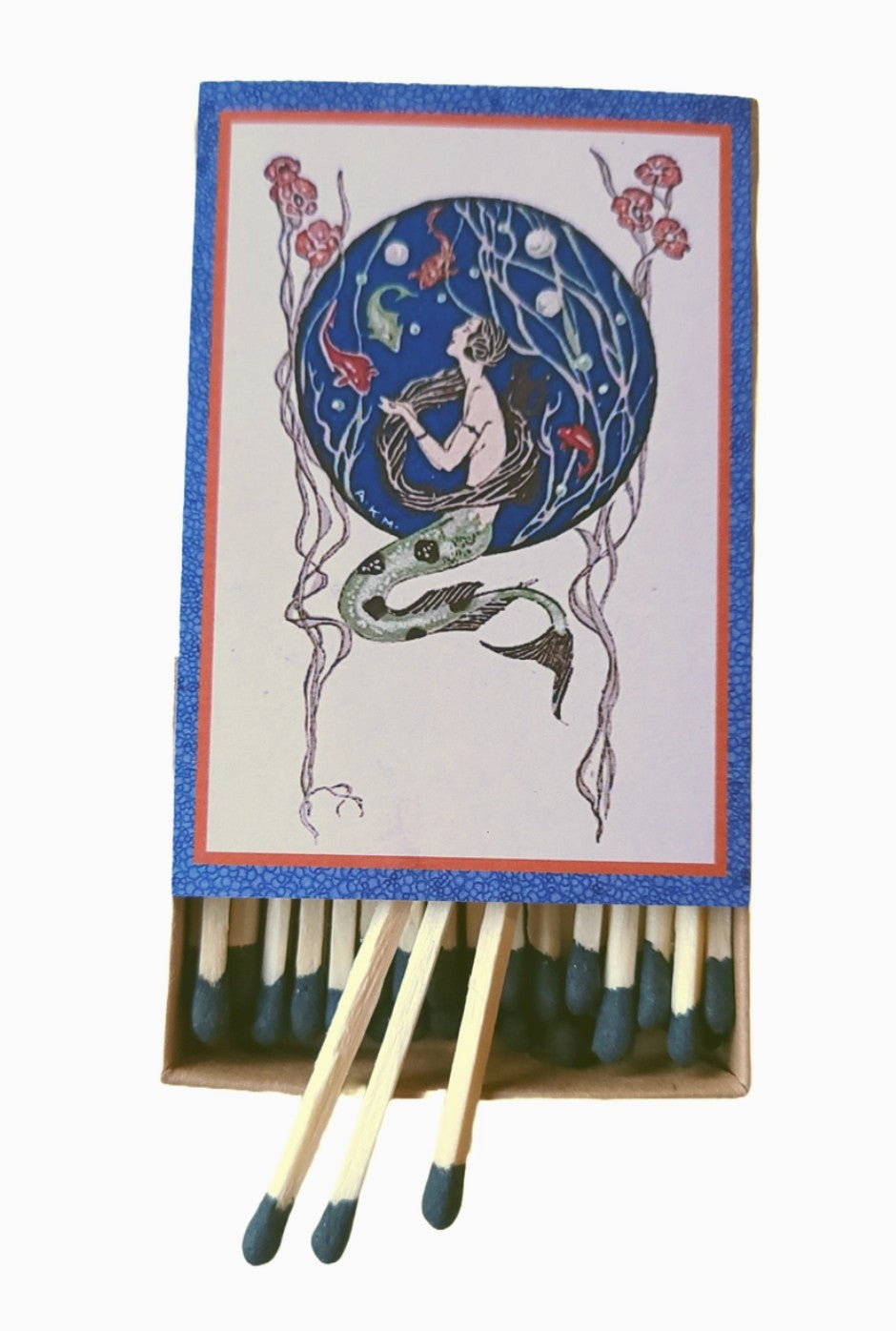 Handcrafted "Deco Mermaids" Matchboxes. 3 Designs Available