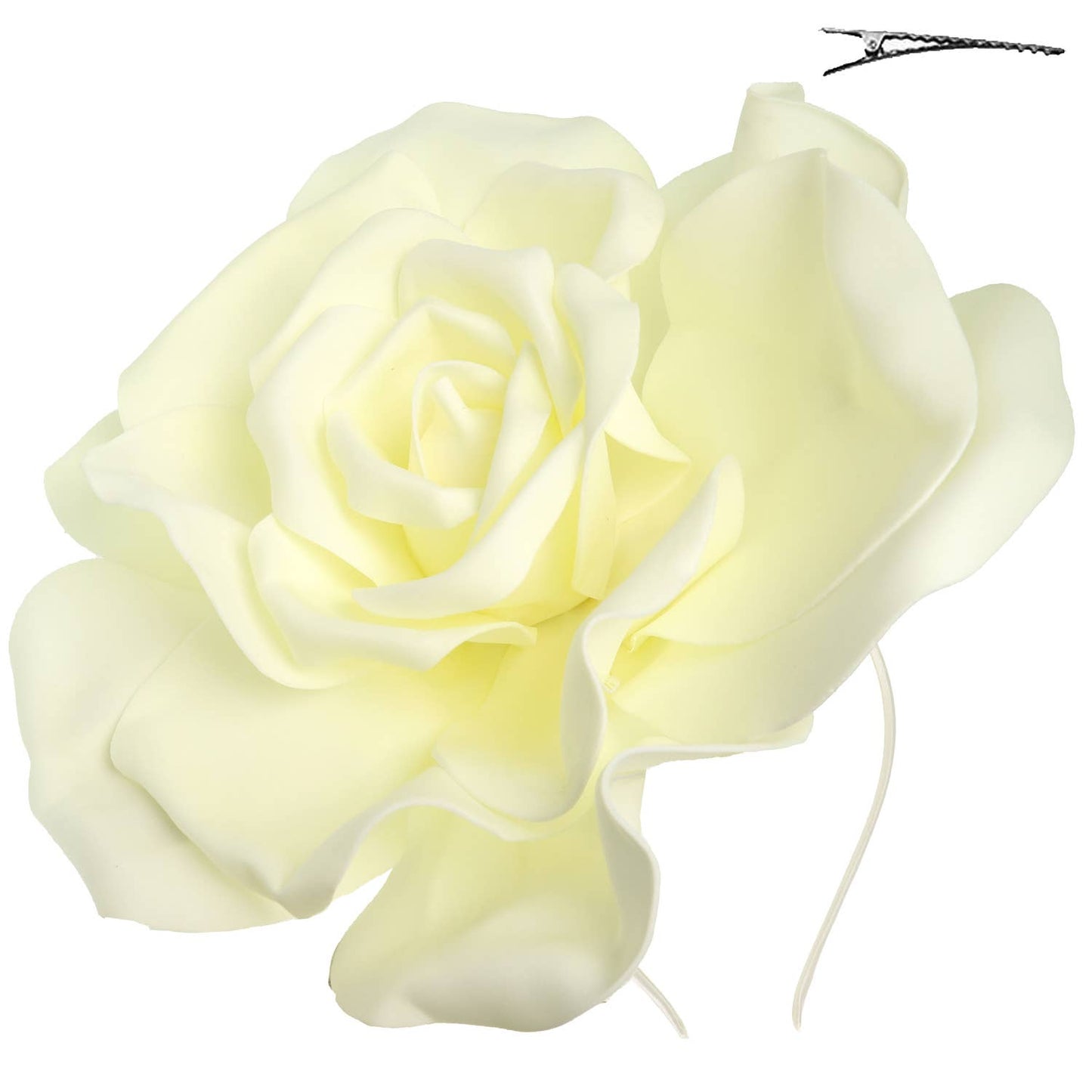 Flower Fascinator Headband Featuring Oversized Rose (Available in 3 Colors)