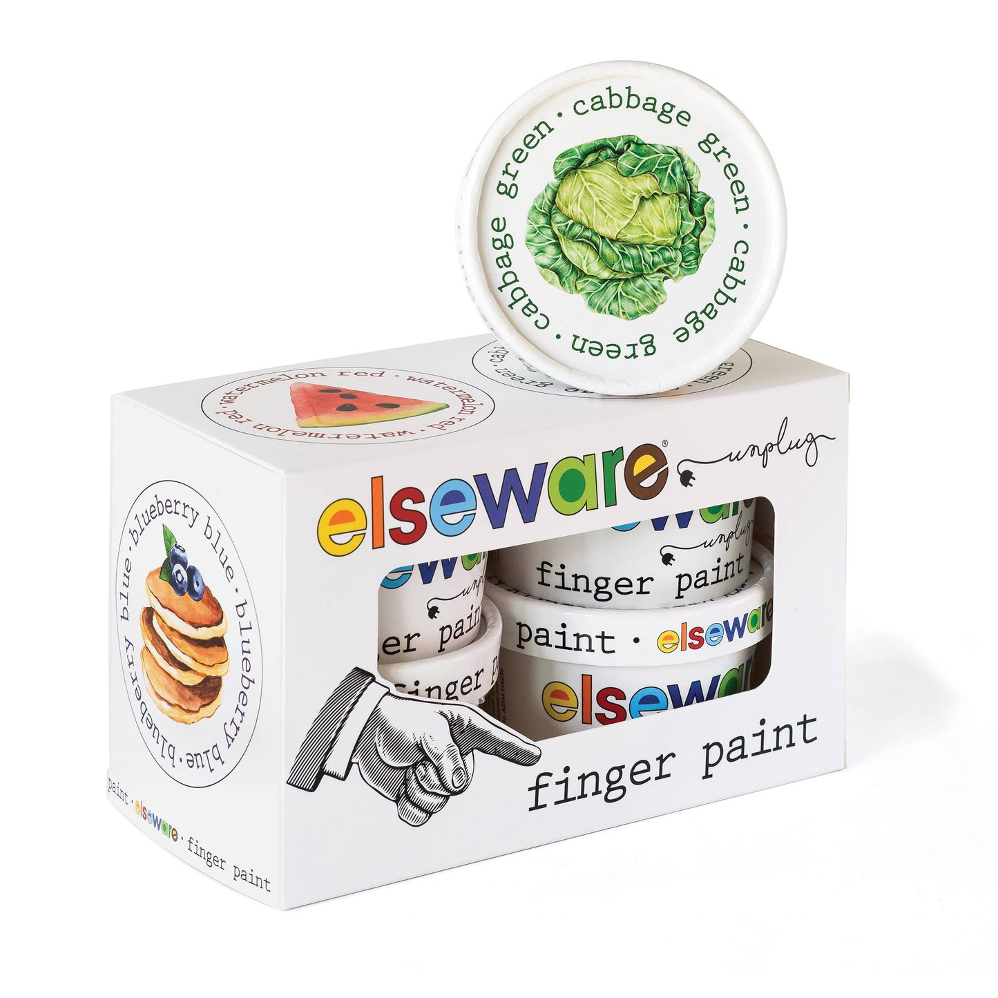 Eco-Kids Non Toxic Finger Paint- 4 color pack.