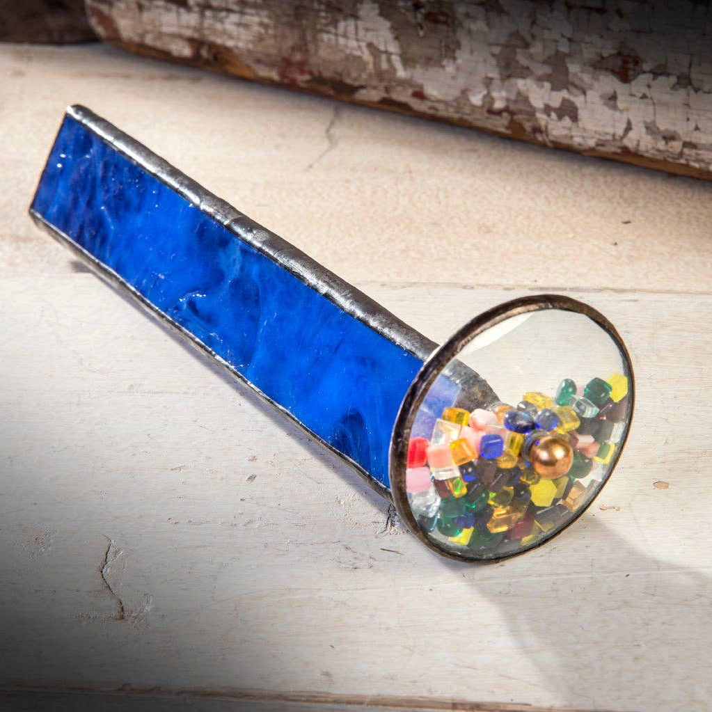 Cobalt Blue Tumble Wheel Kaleidoscope