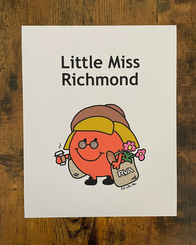 Little Miss Richmond 8x10 Print by RVA Coffee Stain