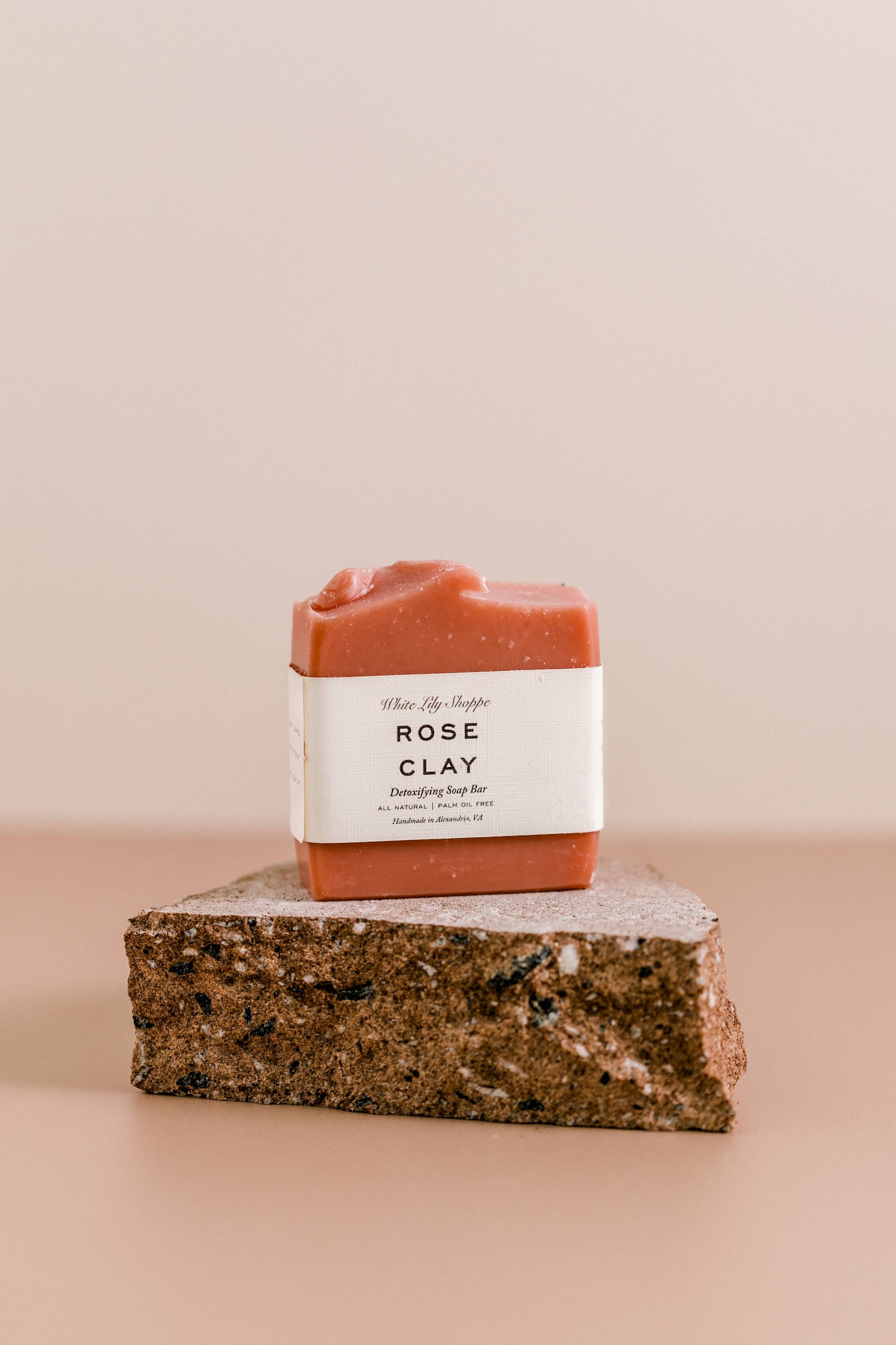 White Lily Shoppe Rose Clay Handmade Soap