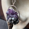 ObscurO Jewelry Amethyst with Antler Statement Necklace