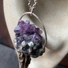 ObscurO Jewelry Amethyst with Antler Statement Necklace