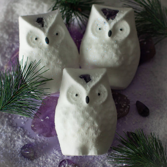 Amethyst Crystal Third Eye Owl Bath Bomb