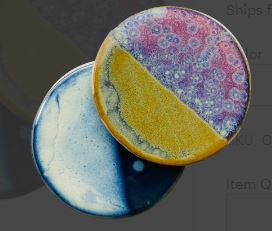 Stoneware Coasters (Available in Desert, Jade, and Sunrise) with cork back