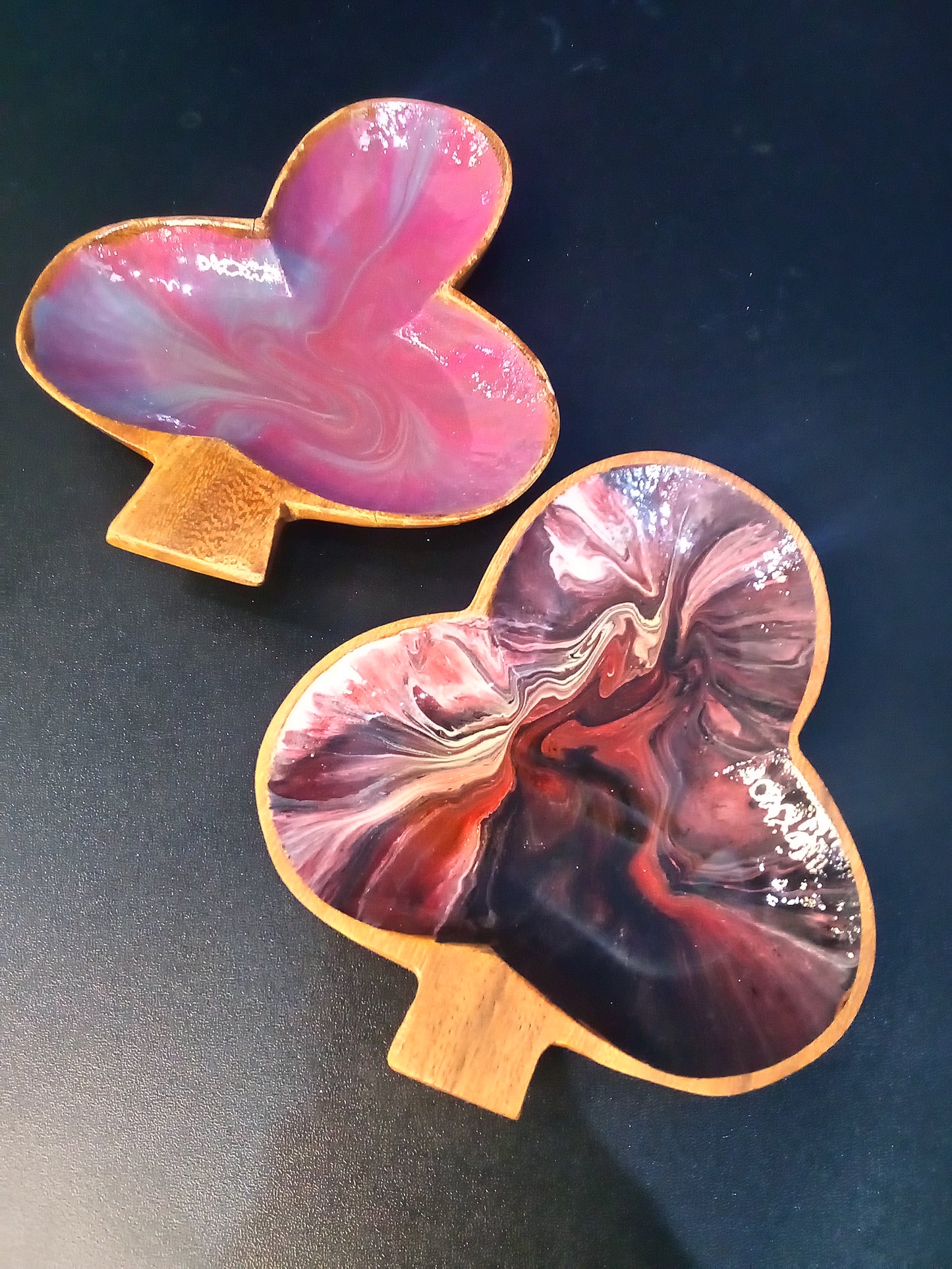 Small/Medium Hand Painted Resin Vintage Bowls (Various Shapes & Colors)