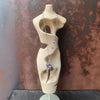 ObscurO Jewelry Amethyst with Antler Statement Necklace