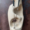 ObscurO Jewelry Herkimer Diamond with Labradorite Sterling Silver Necklace