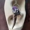 ObscurO Jewelry Amethyst with Antler Statement Necklace