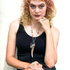 ObscurO Jewelry Amethyst with Antler Statement Necklace