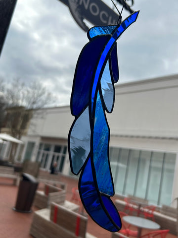 Aergase Large Stained Glass Feather