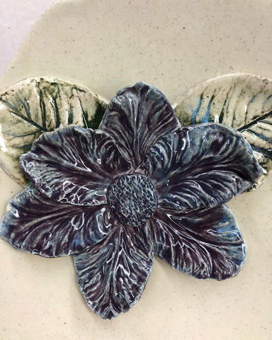 KTW Ceramics Layered Flower Plate