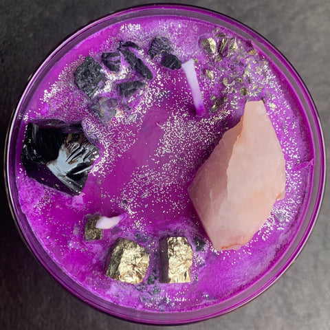 “Love Potion” Hand-Poured Soy Purple Candle