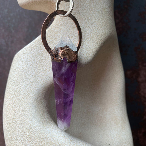 ObscurO Jewelry Amethyst Pendulum Necklace